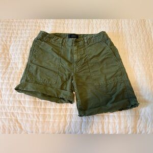 J. Crew linen cotton blend cuffed mid rise shorts sz 4